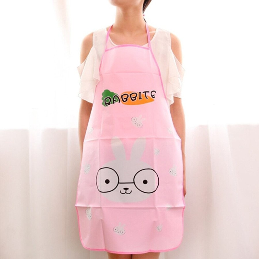 FUTAKO CELEMEK MASAK ANTI AIR APRON WATERPROOF DAN OILPROOF MOTIF KARAKTER  LUCU RANDOM