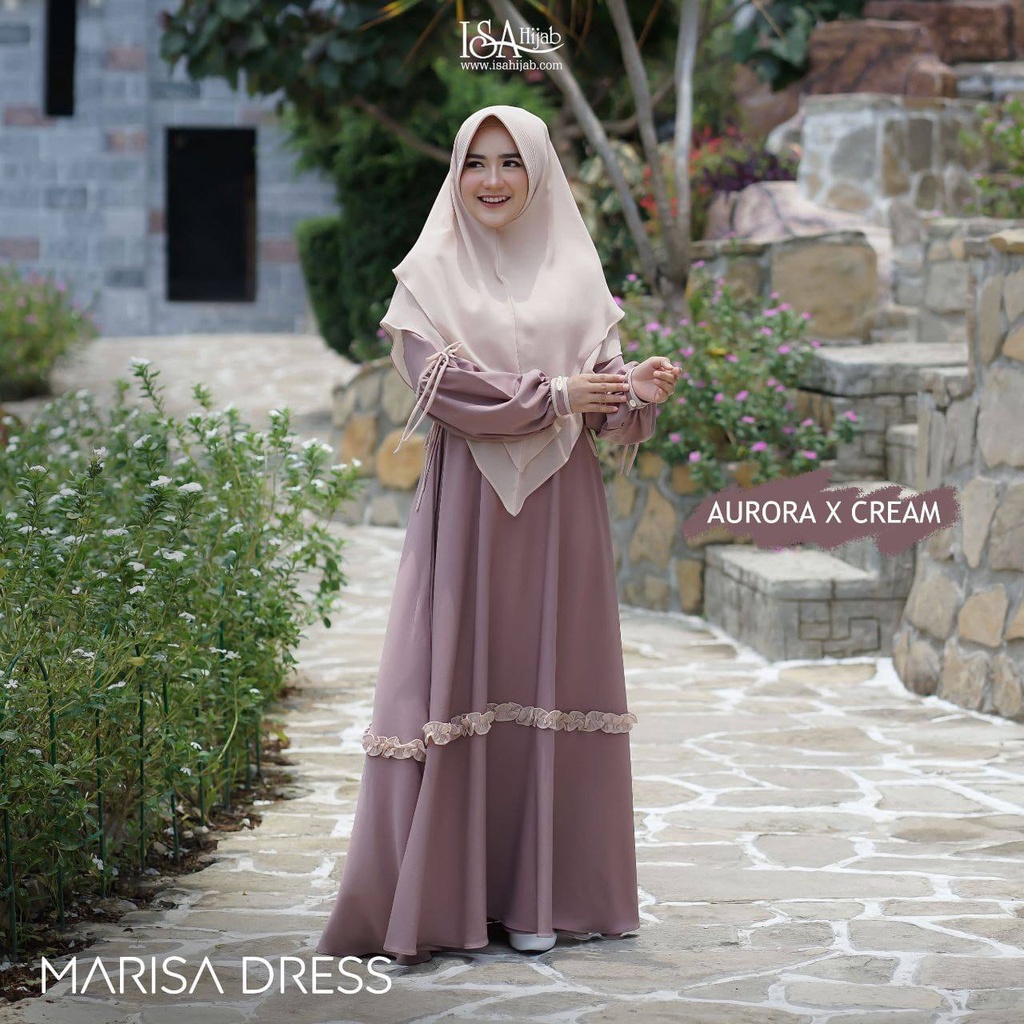 Gamis dewasa MARISA dress  only by Isa Hijab