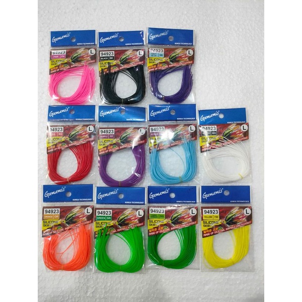 Silicone Skrit Gamamis Rumbai Karet Untuk Soft Frog/Jump Frog