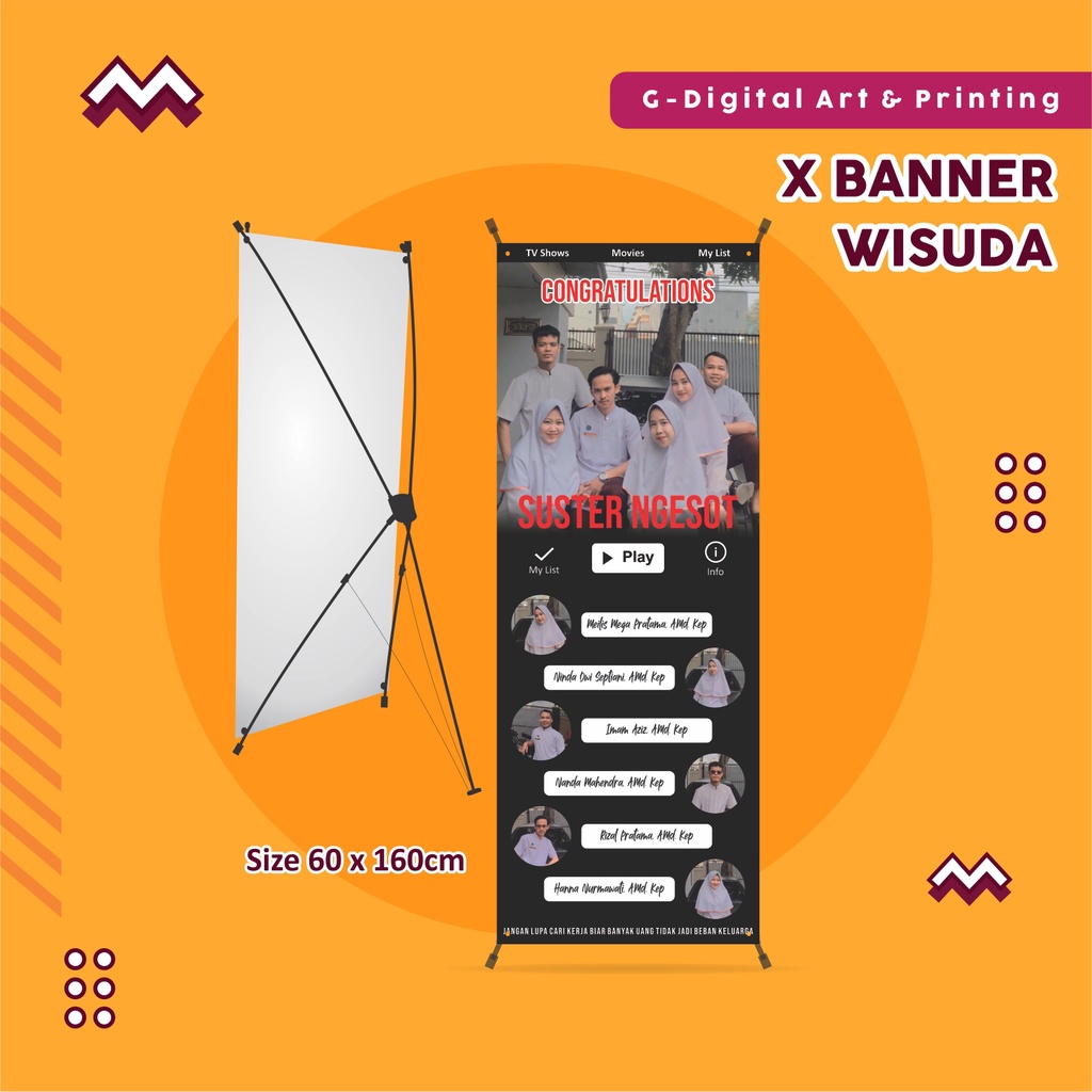 X BANNER GRADUATION / WISUDA