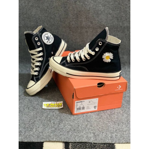 (FREE PAPER BAG CONVERSE) TERMURAH SEPATU CONV3RSEE HIGH PEACE MINUSONE BLACK WHITE