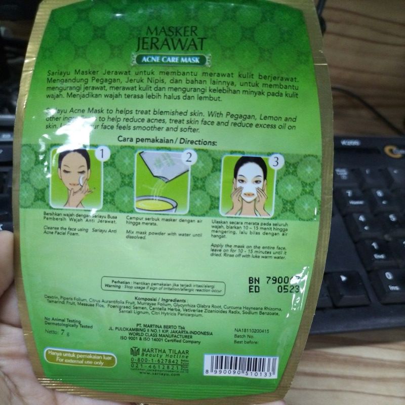 Sariayu Masker Jerawat