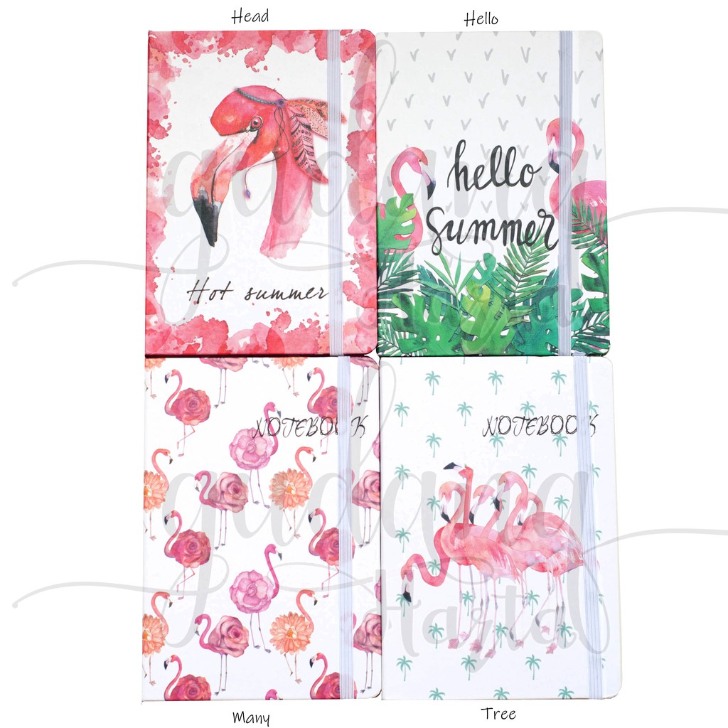 Notebook Flamingo Summer Lucu Burung Musim Panas Buku Catatan GH 308022