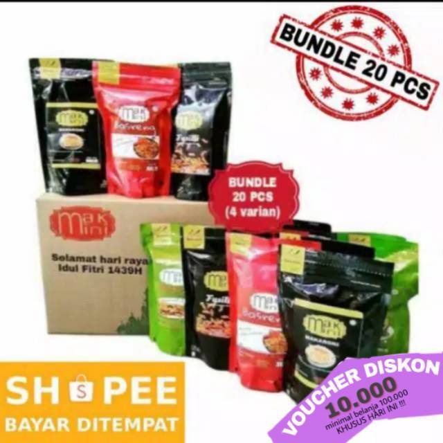 

MAKMINI paket hemat isi 20pcs (4 macam produk)