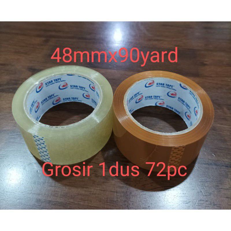 

Lakban 2 inch x 90 yard kualitas setara Daimaru Coklat Bening Selotape Selotip