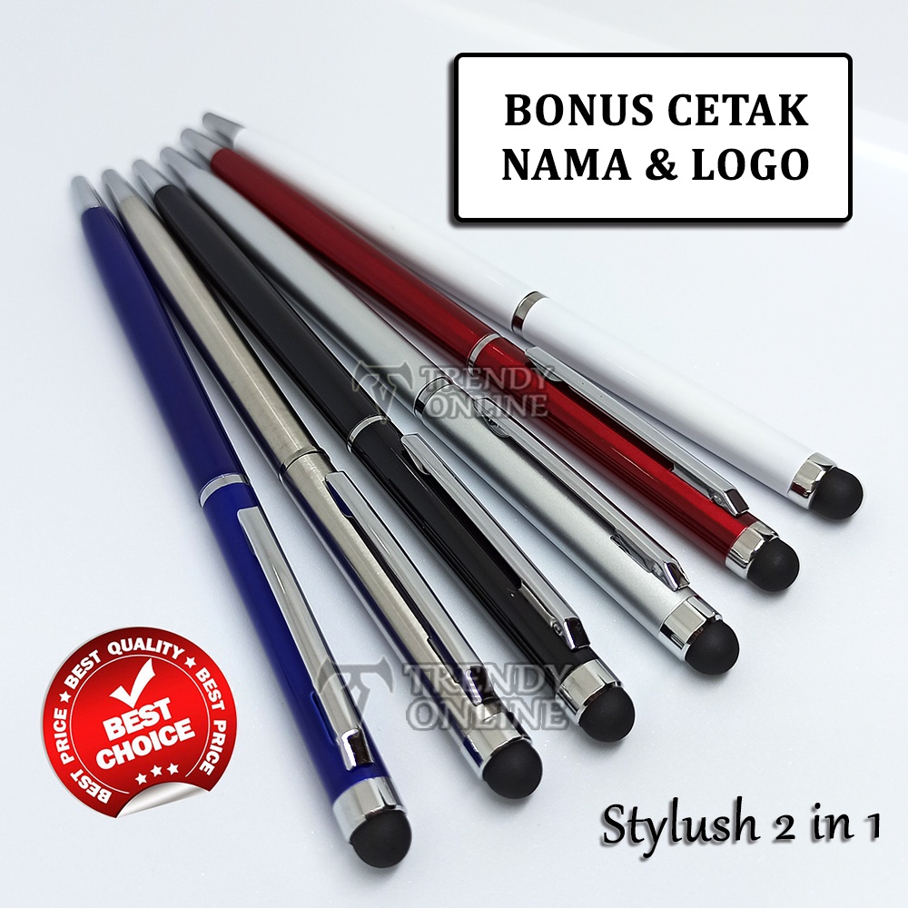 

Pulpen Stylus 2 in 1 FREE Grafir Nama, Pen stylus 2in1 Gratis Cetak Nama, Bolpoin Stylus