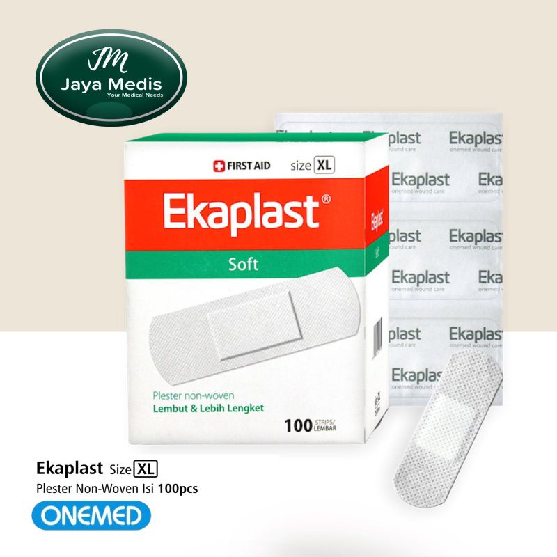 Ekaplast Plester Luka Non Woven Size XL - Onemed 1 Box 100 Lembar