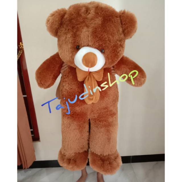 Teddy bear coklat jumbo pita 1,1  meter/ teddy bear murah / teddy jumbo