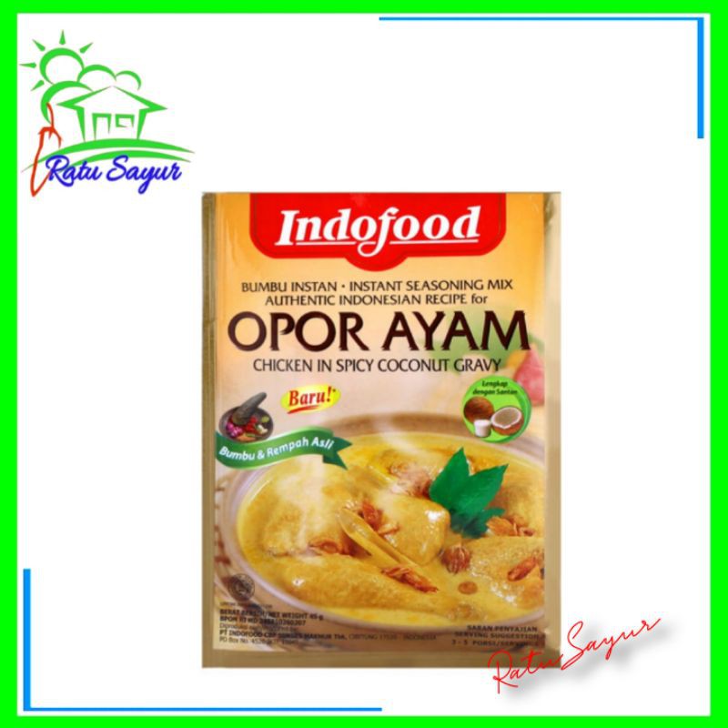 

OPOR AYAM INDOFOOD 45 GRAM/Ratu Sayur Cikeas