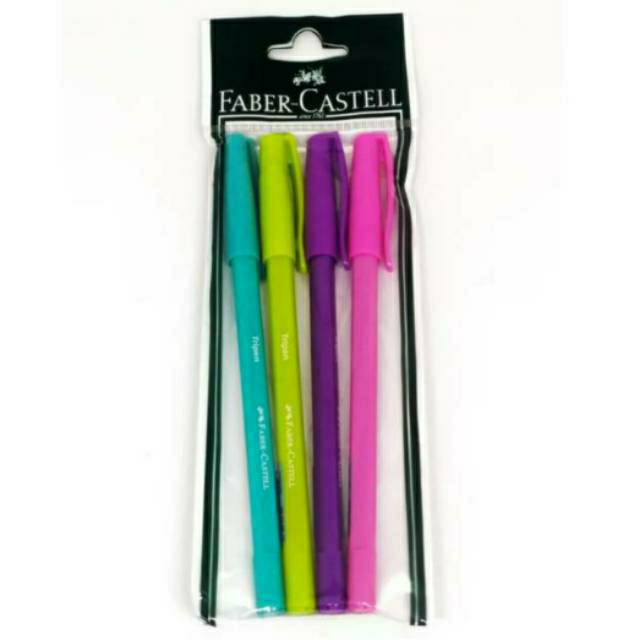 

Faber-Castell Pulpen/Ballpoint Tripen 0.70mm black ink (set-4)