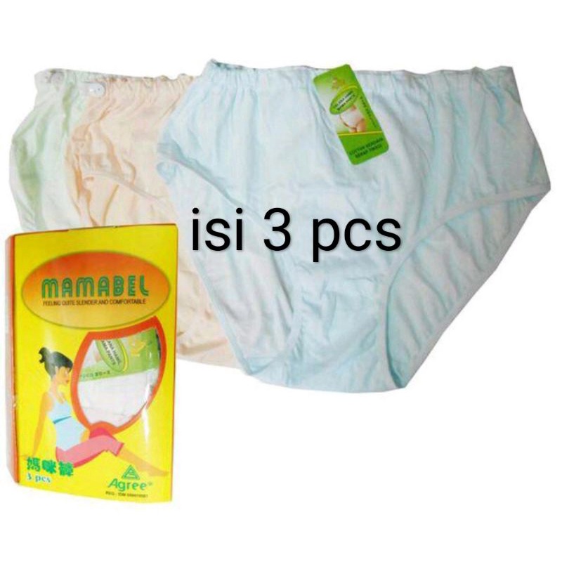 3pcs Celana Dalam Hamil Wanita Mamabel Agree Mama bel Jumbo tokozifa25