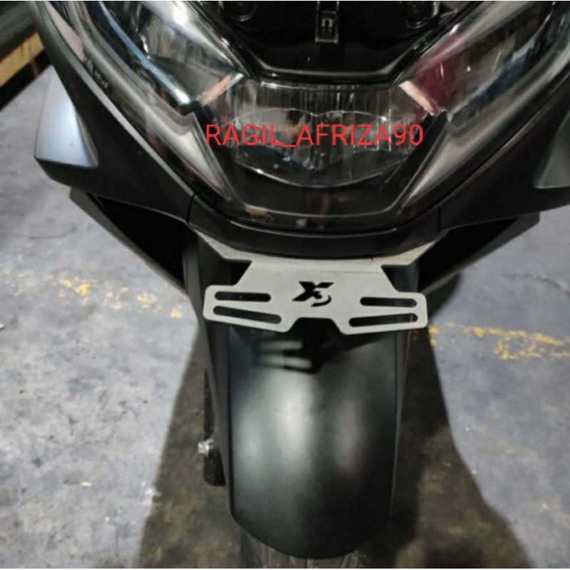 BREKET BRACKET DUDUKAN PLAT NO HONDA ALL NEW PCX 160 2021 X3 MODEL KUMIS