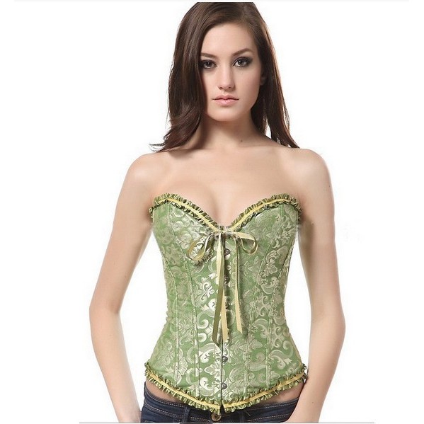 KORSET IKAT KIM DENGAN BRA - GREEN - Size Lengkap S - 5XL - FREE UNDERWEAR WAIST TRAINER