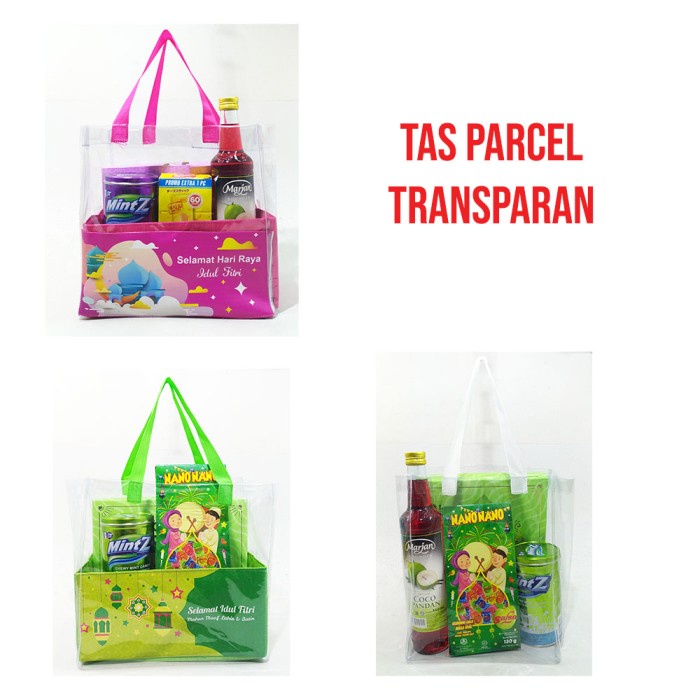 

NEW Parsel Ramadhan Tas Mika Hantaran Parcel Lebaran Goodie Bag Idul Fitri - 24x14x25, Polos Putih
