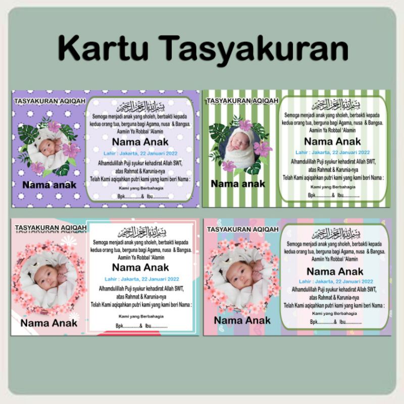 

Kartu Tastyakuran aqiqah