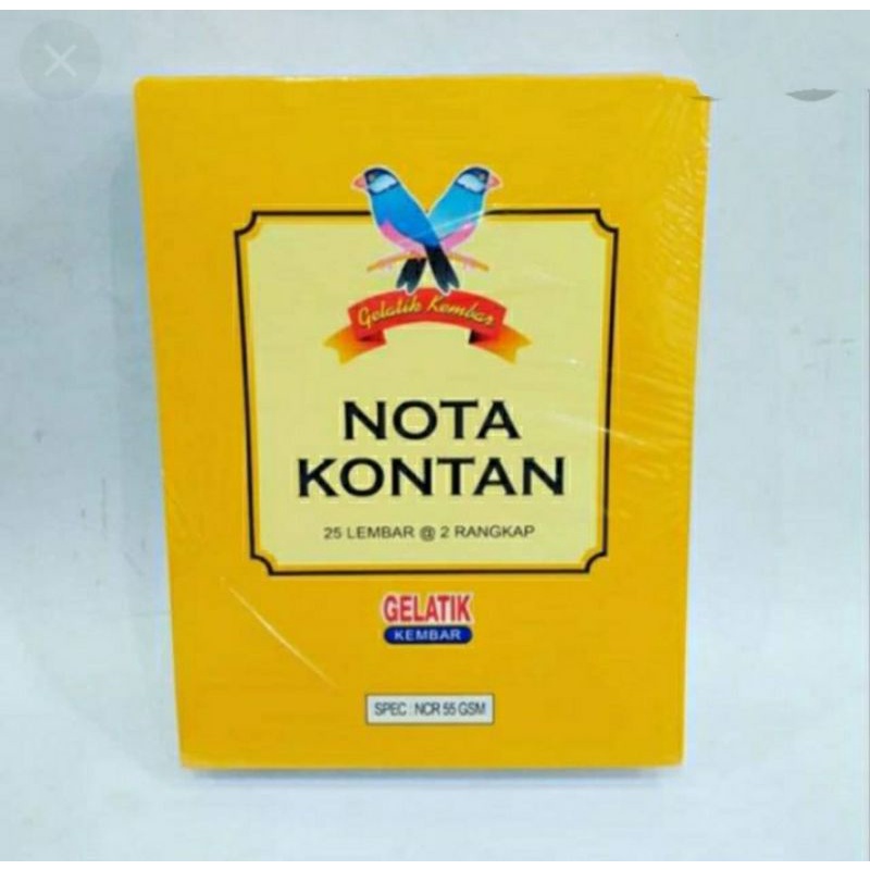 

nota kontan isi 10