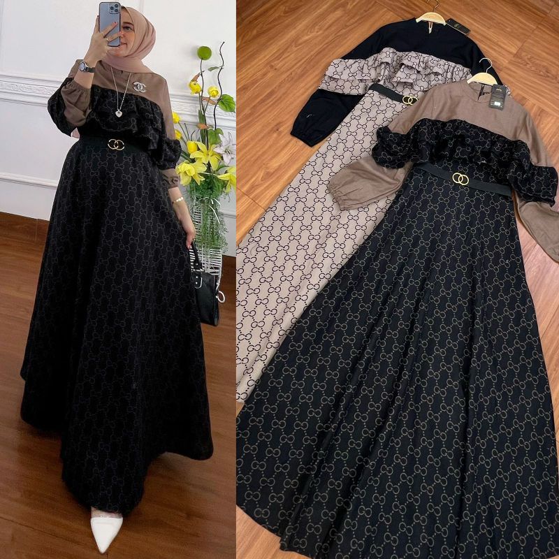 Dress Gucci viral Gamis Gucci Neeta Dress Gucci Sabrina by Extu fashion