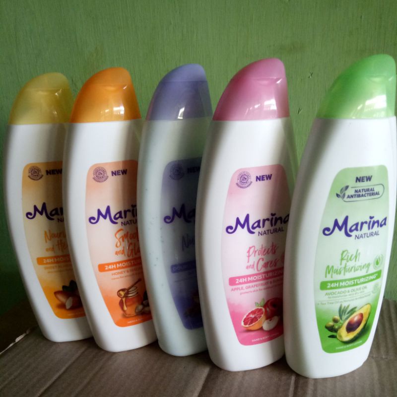 Jual Marina Hand Body Lotion Natural 335ml Shopee Indonesia