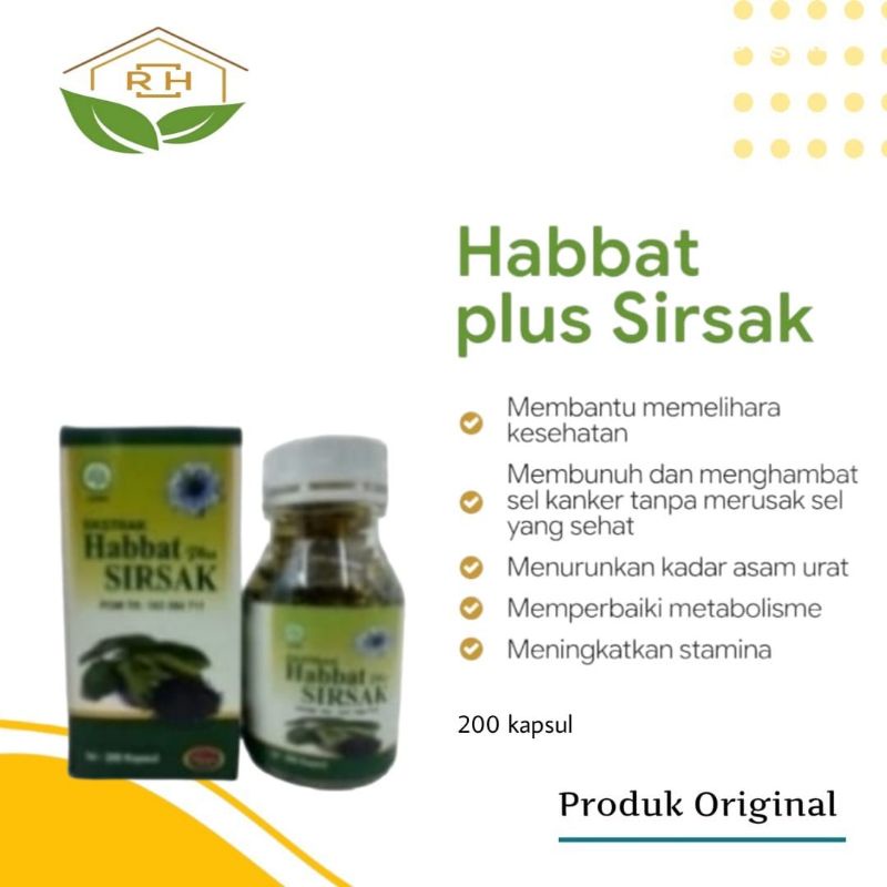 Habbat Sirsak 200 kapsul