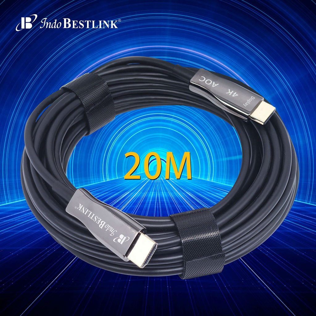 cable hdmi optical 20meter hdmi vers 2.0 4k 20meters indobestlink /kabel hdmi 20meter bagus/ hdmi optic 20meter /hdmi to hdmi 20meter 4k indobestlink