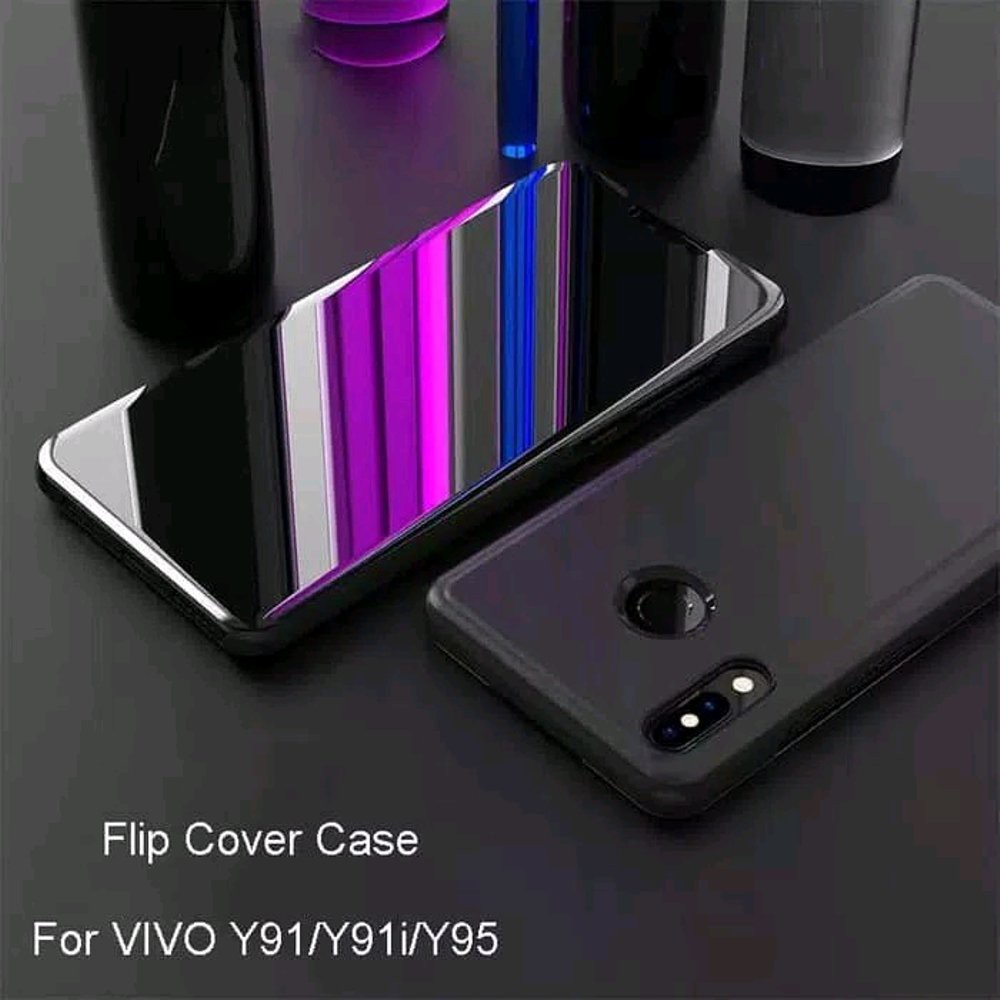 Clear View Standing Cover VIVO Y91 / Y95 Hight Quality Copy | Flip Cover