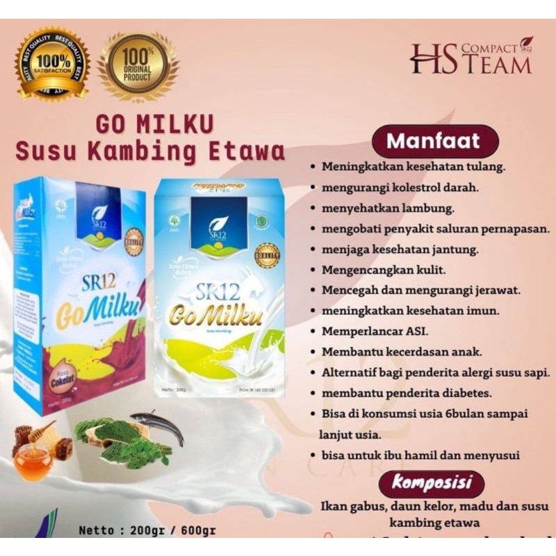 

Capung- SR12 GOMILKU Susu Etawa Kambing (Best Seller)