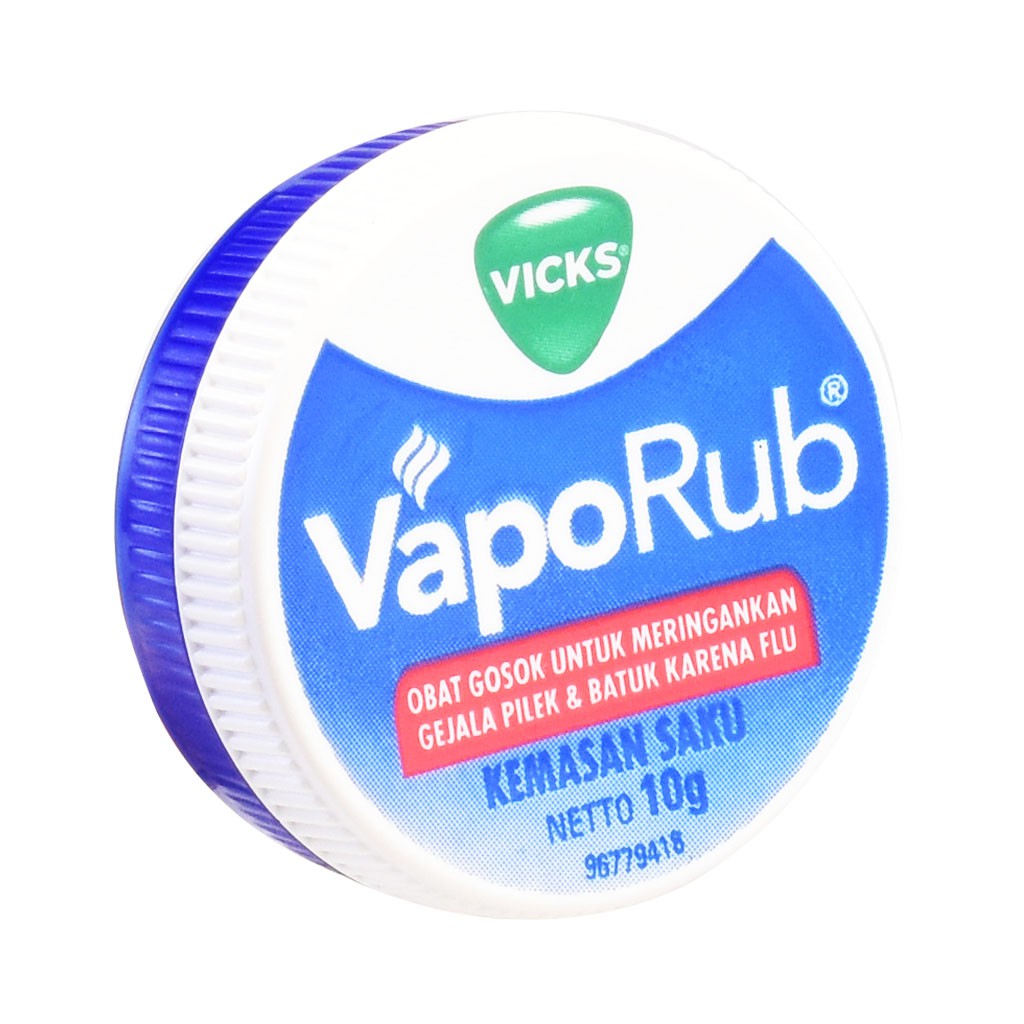 VICKS VAPORUB 10 gr Meringankan Gejala Pilek dan Batuk karena Flu