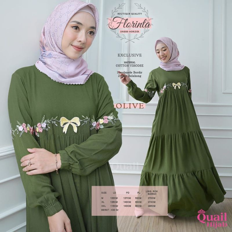 FLORINTA DRESS ORI QUAIL HIJAB