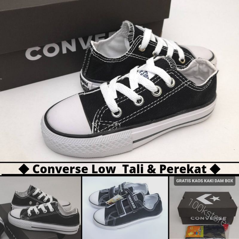 sepatu sneaker anak laki laki dan perempuan converse low clasik size 17-35