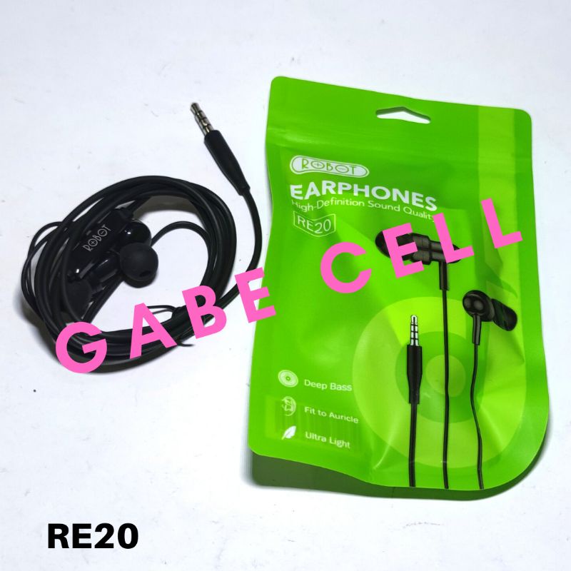 HEADSET EARPHONE ROBOT TYPE C RE20 RE701 RE30 RE702 RE240S REC 240S RE40 RE50 HANDSFREE HF