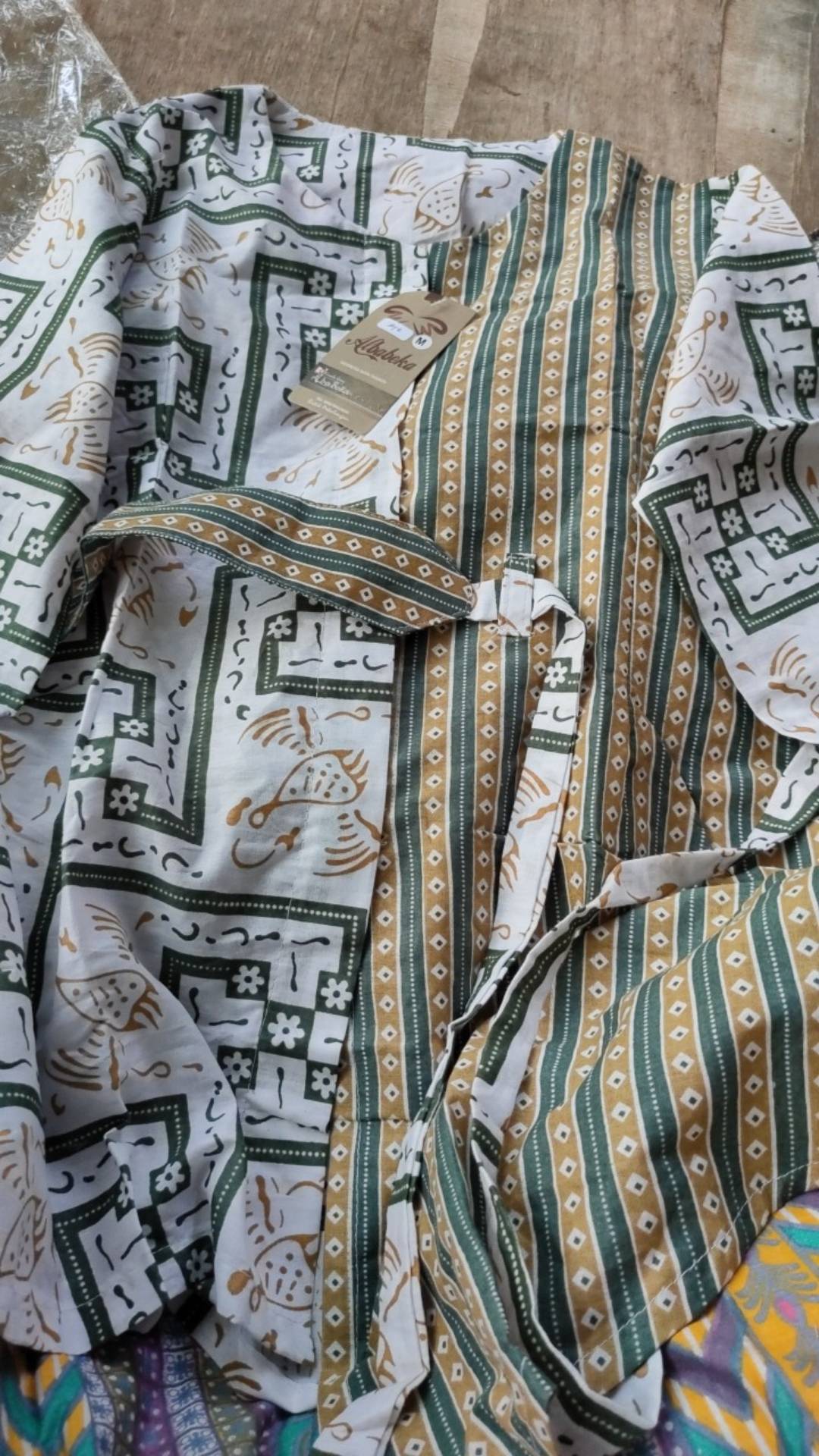 M-l-xl-xxl Batik Wanita Asj Sa Hrb026 Kenongo Kemeja Tosca Pendek