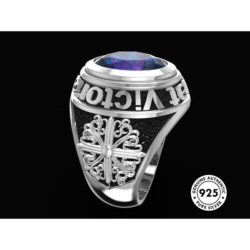 Cincin Sterling Silver 925 Dengan Batu Permata Warna-Warni Untuk Wanita