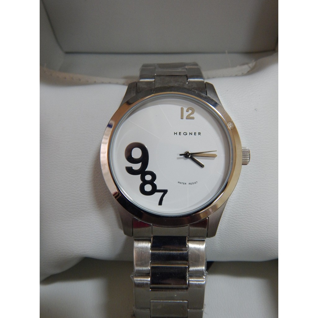 Jam tangan pria original Hegner 1229M-Silver