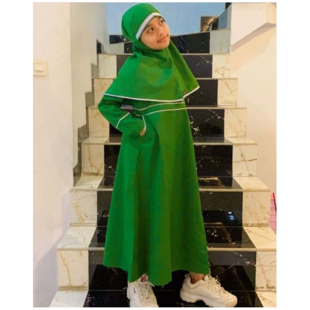 Jual baju muslim hijau NU,seragam sekolah paud TK,seragam sekolah