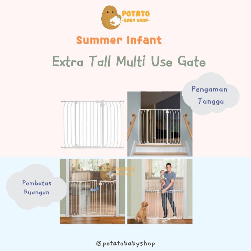 Summer Infant Multi Use Extra Tall Gate / Pagar Tangga