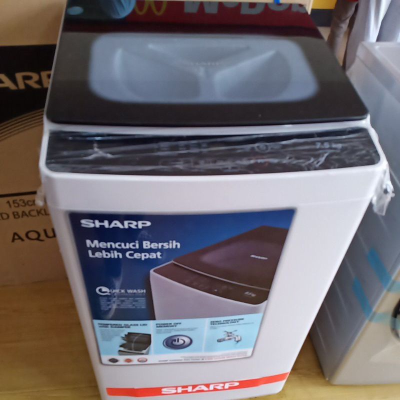 MESIN CUCI SHARP 7,5kg ESH 758 TGY