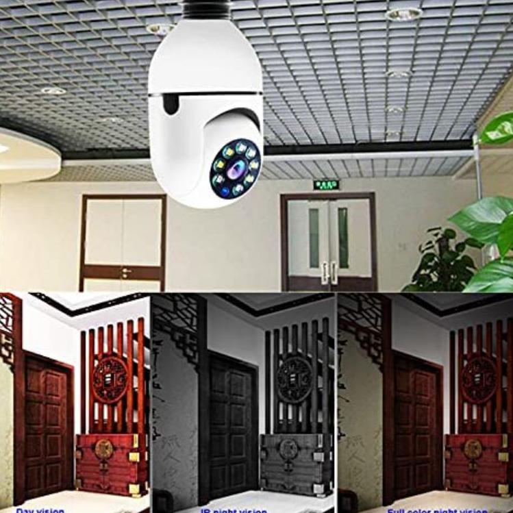 Harga Terbaik--NEW App V380 HD 8MP FULL HD PTZ Mini Wifi CCTV IP CAMERA Wireless cctv bohlam