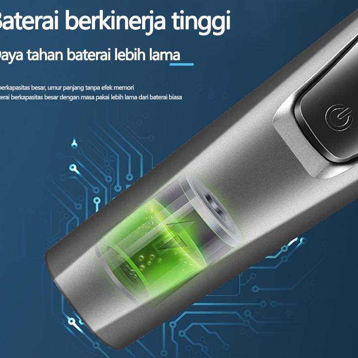 TERLARIS Abeni Alat Cukur Elektrik /Shaver/cukur jenggot  Listrik Portable 3IN1 Upgrade kelabu murah