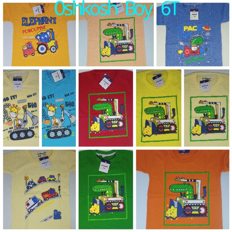 Kaos Anak  Oskosh Cowok Cewek Murah BOLEH Pilih Warna dan Motif