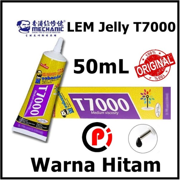 Original Mechanic T7000 Lem Jelly Touchscreen Isi 50mL Warna Hitam