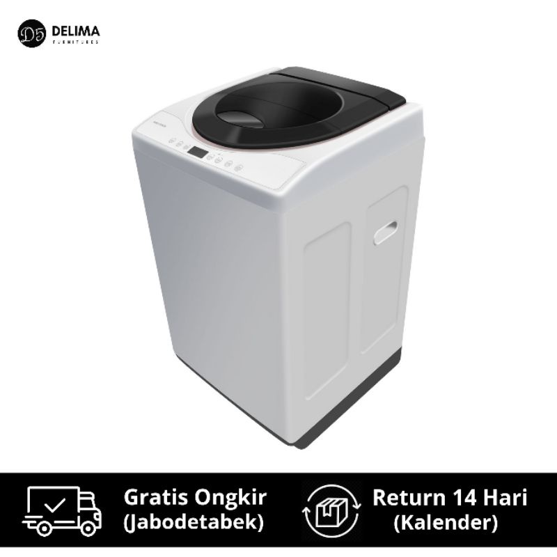 Mesin Cuci 1 Tabung Polytron Zeromatic Series 9 KG PAW 90517WB - Hitam