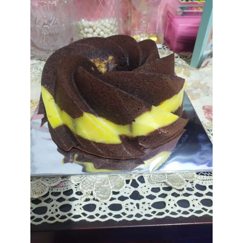 

Choco cheese butter cake diameternya 24 cm