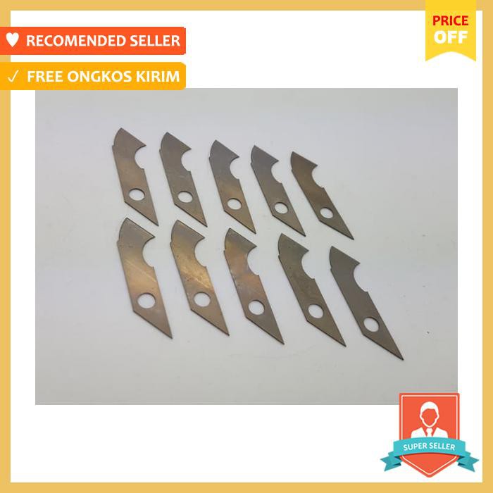 

Cutter - Pisau Acrylic / Mika Isi 10 Pcs - Alat Pemotong Kertas