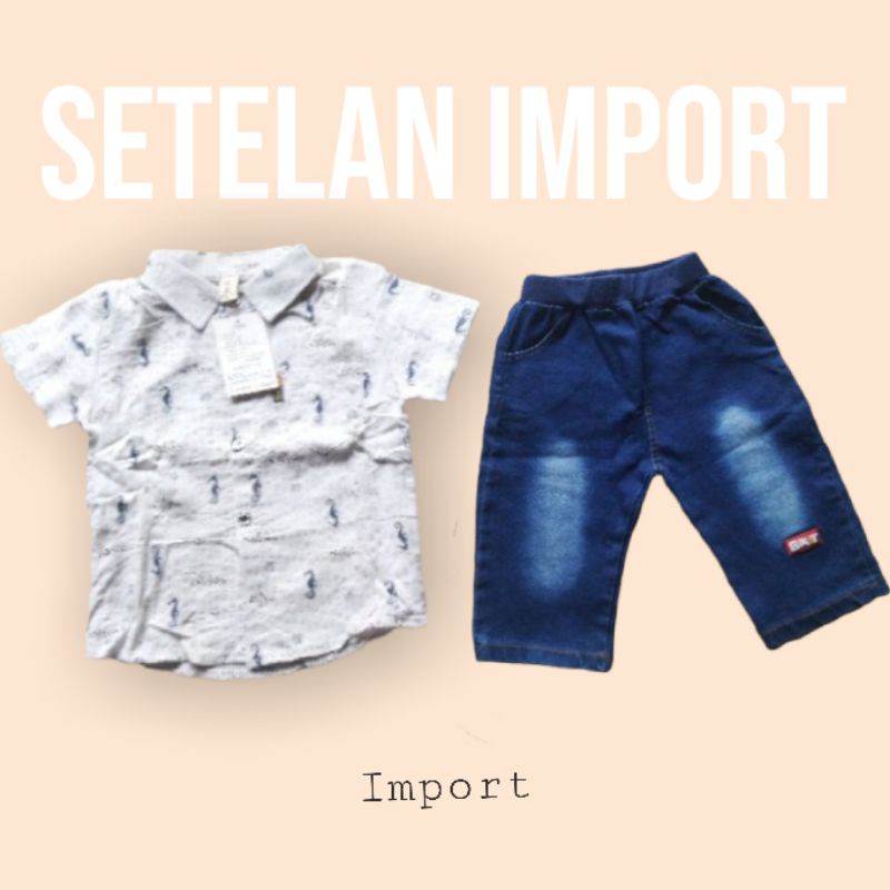 Setelan Import Anak Anak Laki Laki 1-2 tahun Baju anak laki-laki | LIMITED EDITION.