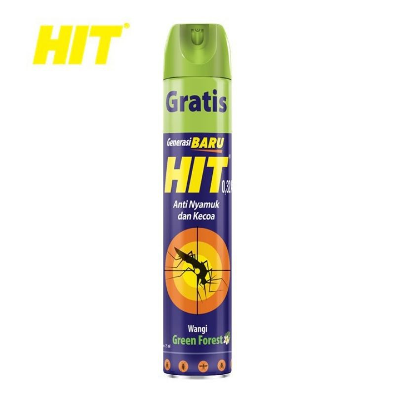 Hit Aerosol Green Forest (600ml + 75ml)