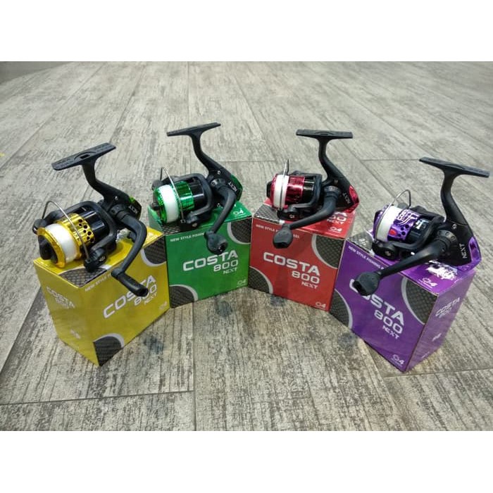 Reel Pancing MURAH Spining Next Costa 800 4 Ball Bearing - Katrol Pancing - Gulungan Pancing