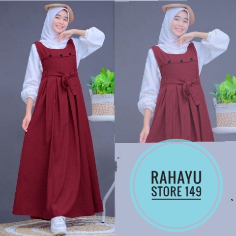 Sania set Dress Baju Gamis Syari Muslim Remaja Wanita Perempuan// dress gamis anak Remaja tanggung K