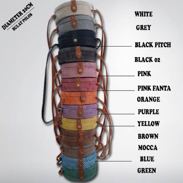  TAS  ROTAN  POLOS DIAMETER 20CM KS BALI  Shopee  Indonesia