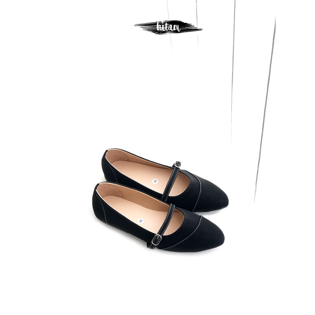 Flatshoes Miring Tali Gesper