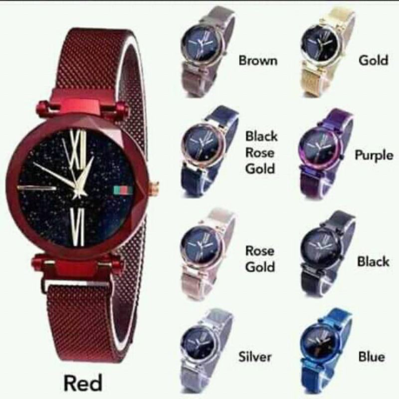 (Grosir)Jam Tangan Wanita GC Fashion Polos Strap Rantai(Terima Cod)